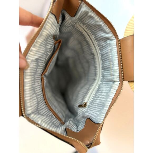 Boho Chic Women's Handbag Wicker Handle Top Handle Tote Upcycle Straw Festival - Picture 3 of 6